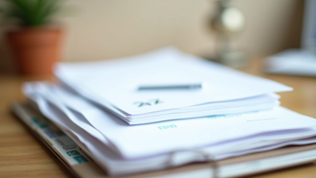 Složka s daňovými doklady a faktury seřazené chronologicky